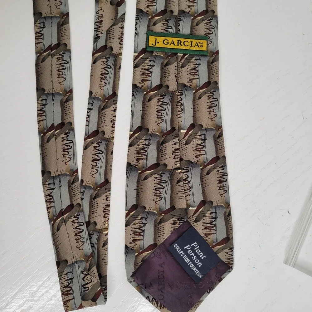 Jerry Garcia Plant Person Collection Fourteen Abstract Necktie 56x3.75 Y2K Retro